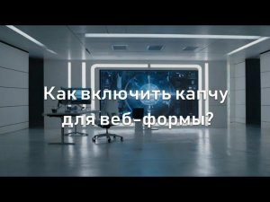 Как включить капчу для веб формы?