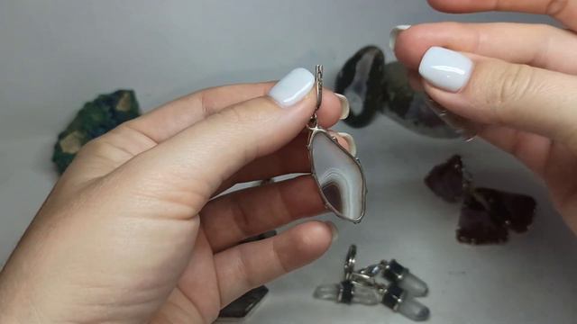 Серебряные комплекты с натуральными камнями (41)
