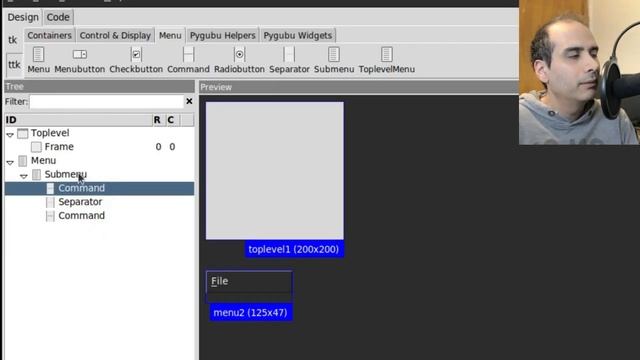 Tkinter - Pygubu Designer - Menus смотреть онлайн