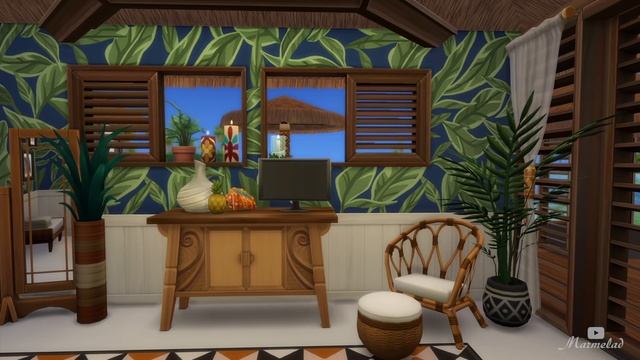 Sulani Bungalow | Island Living & Base Game | Stop Motion | THE SIMS 4 смотреть онлайн