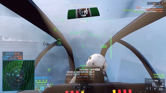 Battlefield 4 Attack Helicopter Tow Missile, BF4 попадание из птрк Pilot: UglyForce смотреть онлайн