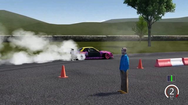 Drifting NStyle Nissan PS13 Shirtstuckedin // Reverse-entry // Assetto Corsa смотреть онлайн