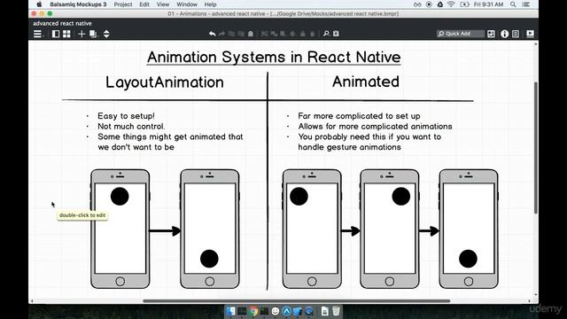React Native: Advanced Concepts : Animation Systems смотреть онлайн
