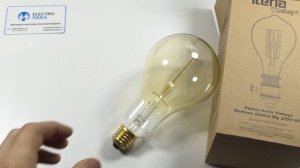 Iteria Vintage Madison Big Golden E27 60W, обзор ретро лампы накаливания.