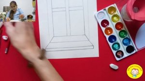 Как нарисовать УЗОРЫ НА ОКНЕ. УРОК 151.Тема: "узоры на окне"- краски