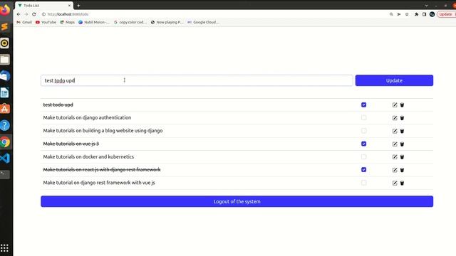 Django and Vue Js Tutorial  | Project Demo | Part 1 (Django Rest Framework / Vue Js)