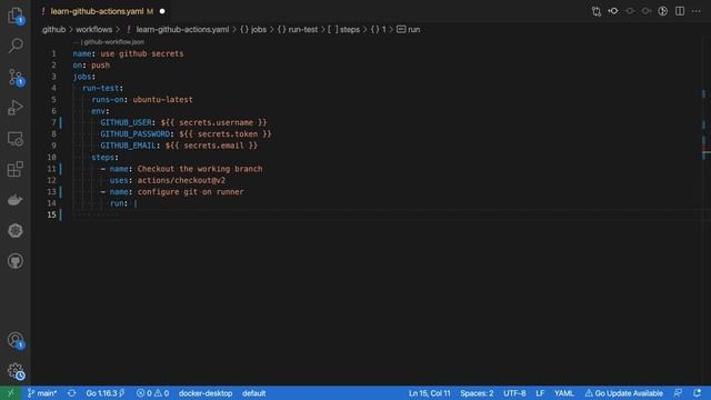Part 4.3 - Managing Complex Workflows | GitHub Secrets смотреть онлайн