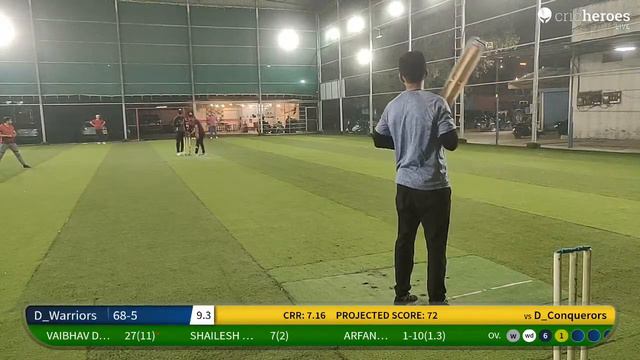 Live Cricket Match | D_Warriors vs D_Conquerors | 29-Feb-24 09:30 PM 10 overs | Dugout T_10 2024 |