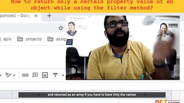 How to get only certain properties of an object using the filter method? смотреть онлайн