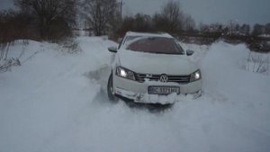 VW Passat B7 Alltrack snow test