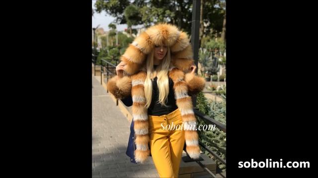 Видео меховой парки из натурального меха, канадская лиса смотреть онлайн