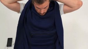 Дорожный плед с 3 карманами