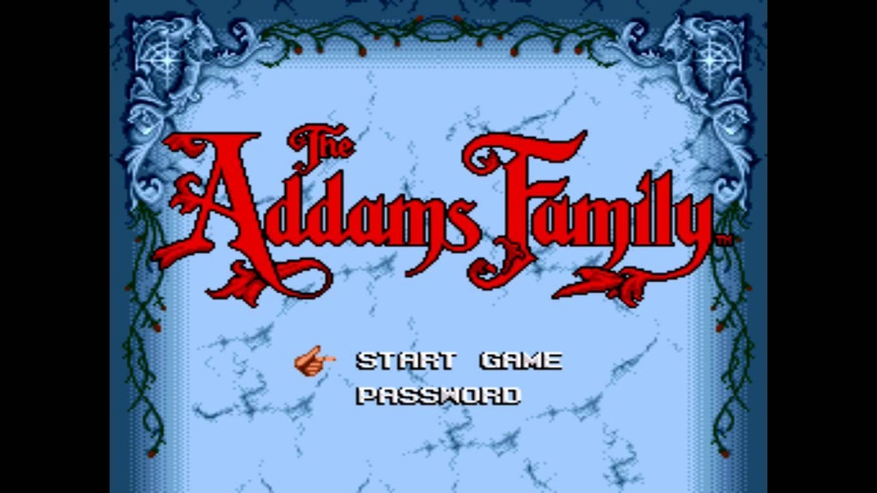 The Addams Family (Семейка Аддамс) Прохождение игры на видеоприставке SEGA.
