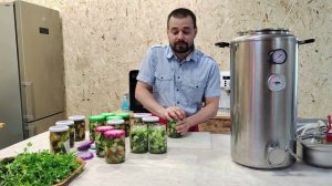 Автоклав Wein (Вейн) 23 литра / Резаные огурчики в заливке с маслом на зиму / Рецепты для автоклава