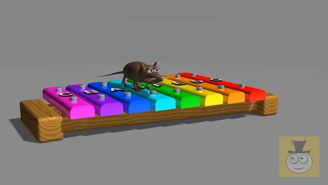Children's Multicolor. Детский многоцветный ксилофон ноты и короткая музыка YouTube 720p