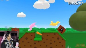 1# АСЛАН ШУКАША И СТАС КАЦУКИ ИГРАЮТ В SUPER BUNNY MAN НА СТРИМЕ