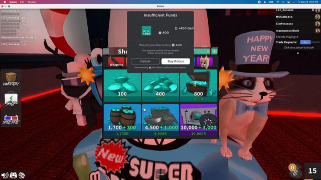 buying the ninja perk in mm2 with gems смотреть онлайн