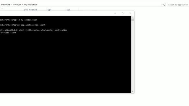 Command to run the rect application