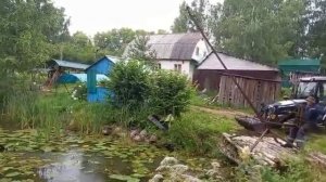 Самодельный экскаватор для чистки водоема