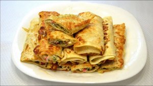 Лаваш с начинкой на сковороде - вкусный и простой рецепт.