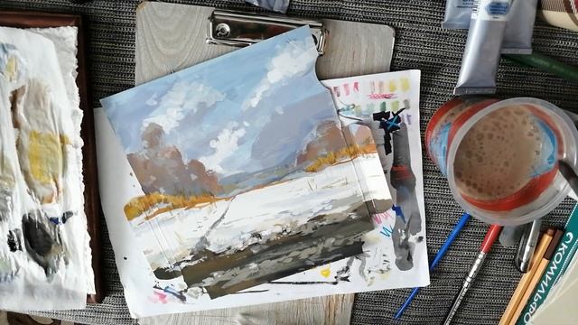 Что меня вдохновляет (рисунок темперой и масляной пастелью)
