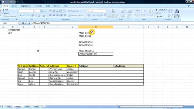 Using Concatenate and Ampersand in Excel смотреть онлайн