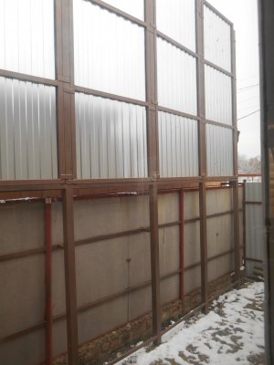 Конструкция - Защита от снега, падающего с крыши соседнего дома