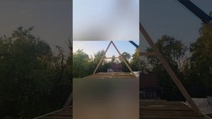 Афрейм дом, треугольный дом. собрали вдвоём) весь процесс от а до я!