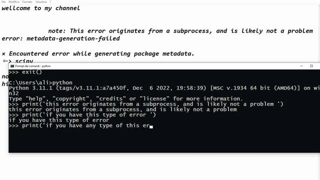 subprocess error with pip install смотреть онлайн