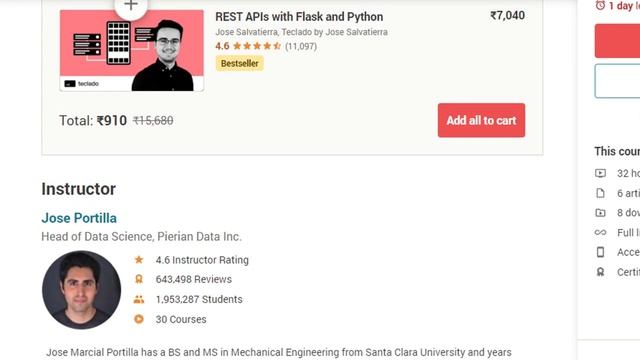 Buying Udemy Python Django Full Stack Web Developer Bootcamp Course