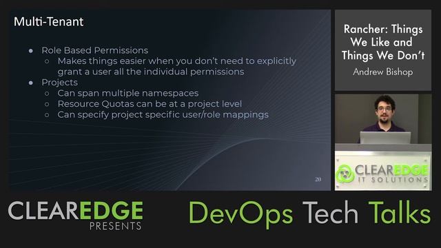 Rancher: Things We Like and Thing We Don't - ClearEdge Tech Talk - DevOps смотреть онлайн