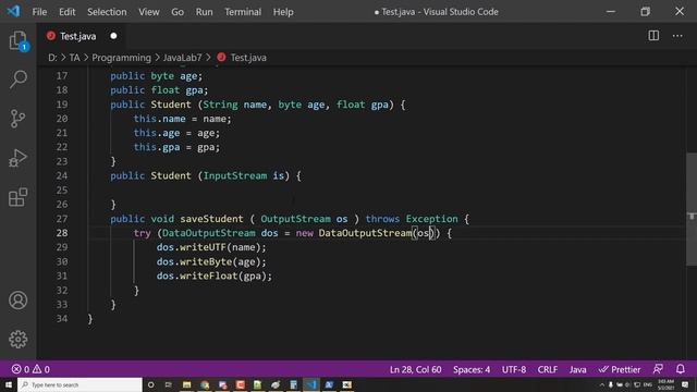 Programming II Lab 07 - Files in Java (Binary I/O) - IUG ECOM 2021 смотреть онлайн