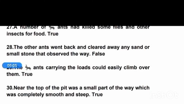Std 12 unit 5 ? Ants true false (part 2) смотреть онлайн