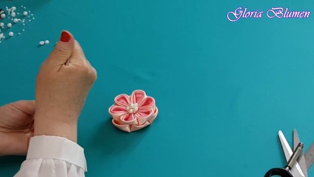 Нарядная заколка для волос МК/DIY ? (расход материалов в описании под видео) смотреть онлайн