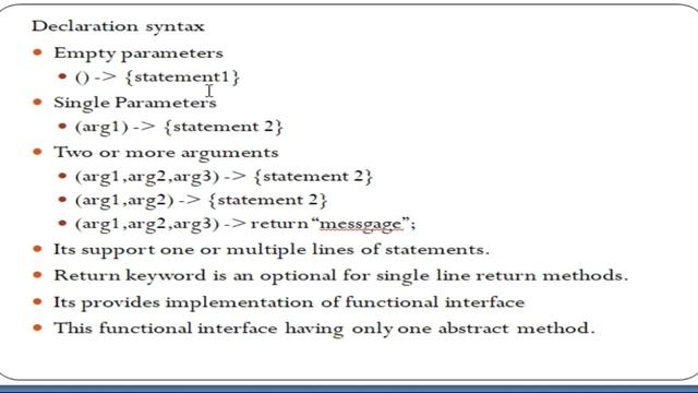 java 8 features/java 8 lambda expression examples/java 8 new features/lambda expression examples