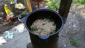 ТУШЕНЫЙ КАРАСЬ ПО ДОМАШНЕМУ В КАЗАНЕ НА КОСТРЕ