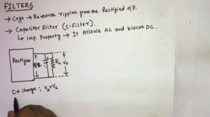 #8 Reservoir & smoothing circuit / capacitor filter (c-filter ) || EC Academy