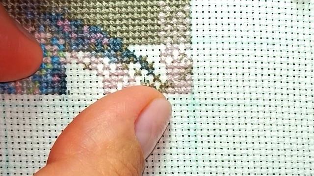 Процесс вышивки крестом?Cross-stitch
