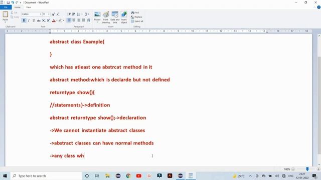 Abstract Class and Method in Java Detailed Explanation with Example | Lets Learn Coding