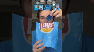 Radmiru #mukbang with blue food! #shorts