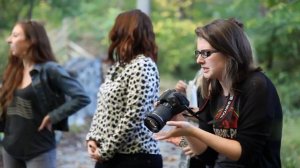 Behind the scenes at a UDress autumn fashion shoot