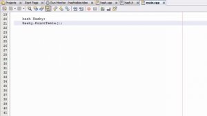 How to Create A Hash Table Project in C++ (Part 9) Initial Test of the Hash Class