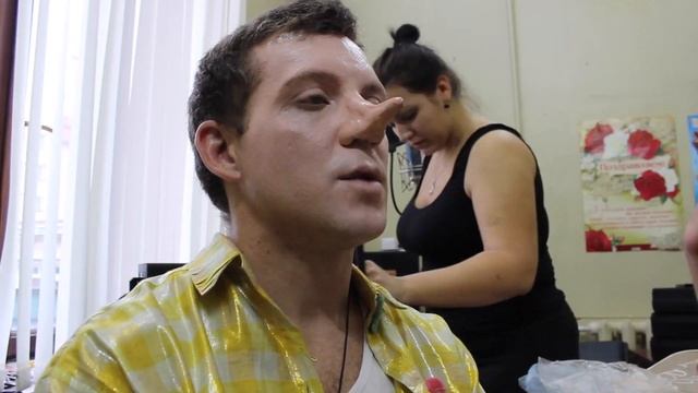 Пластический грим носа для Буратино смотреть онлайн