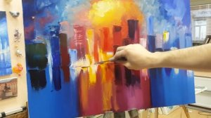 Мастер-Класс по живописи маслом Городской пейзаж +79818457723