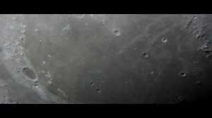 The moon trough the telescope