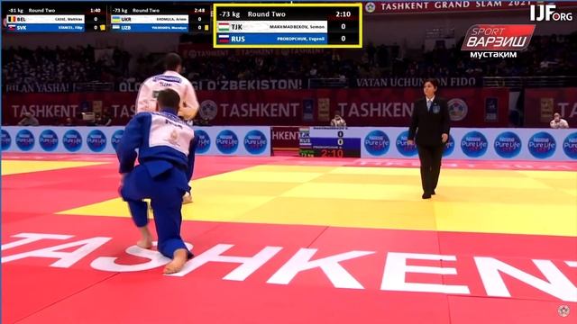 Сомон МАҲМАДБЕКОВ vs Евгений ПРОКОПЧУК, -73кг, Round 2, Ташкент Гранд Слэм 2021 смотреть онлайн
