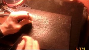 Как и чем заточить отсекатели для кожаных ремней? Проверка в работе.КДМ Булат.