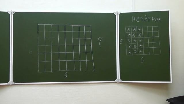 25 Красим клетки прямоугольника, или Чётность числа граничных отрезков