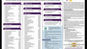 Admissions Open in 50 Universities before Board Exams :: All Admissions, Entry Tests & Scholarships