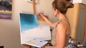 ASMR Still Practicing to recreate Bob Ross' video! This time I absolutely FAIL! | Sunset painting